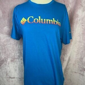 Boys Blue Columbia Short Sleeve Shirt Size M